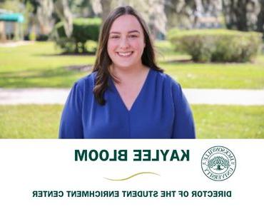 Kaylee Bloom, Director of the Student Enrichment Center 